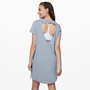 Lululemon Chambray Blue Day Tripper Dress Size 12